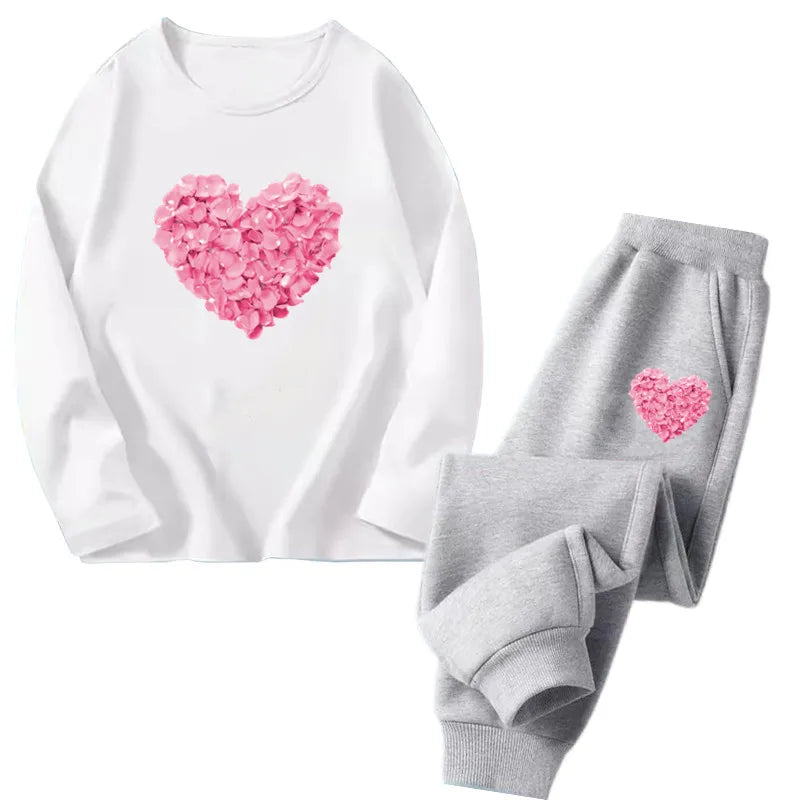 Girls Ballet Print Top & Pants Set