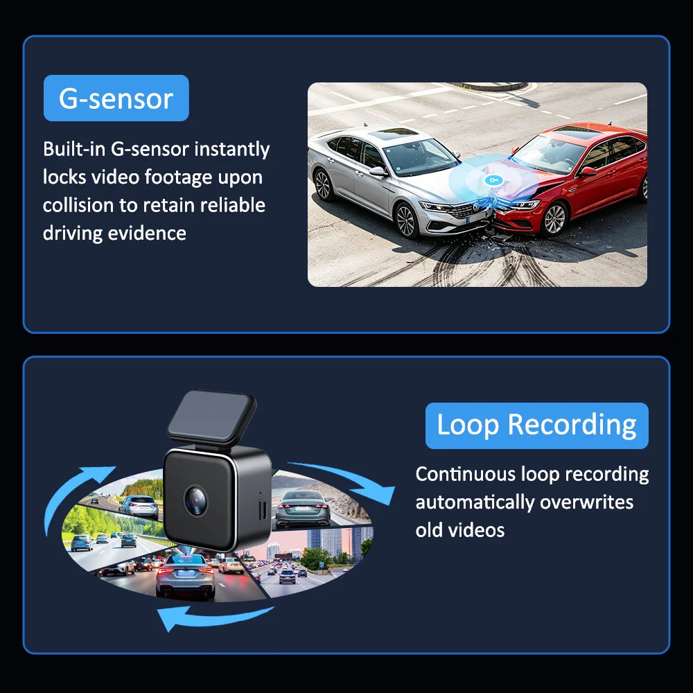 📱 Mini 2K WiFi Dash Cam