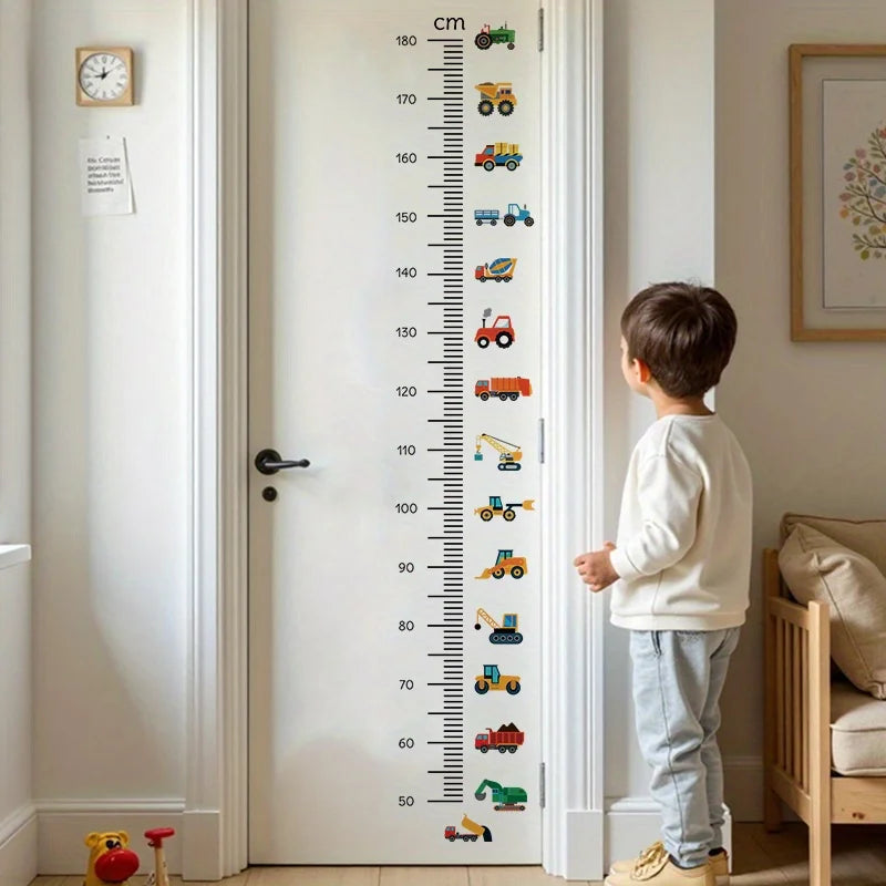 Kids Car Height Chart Wall Sticker
