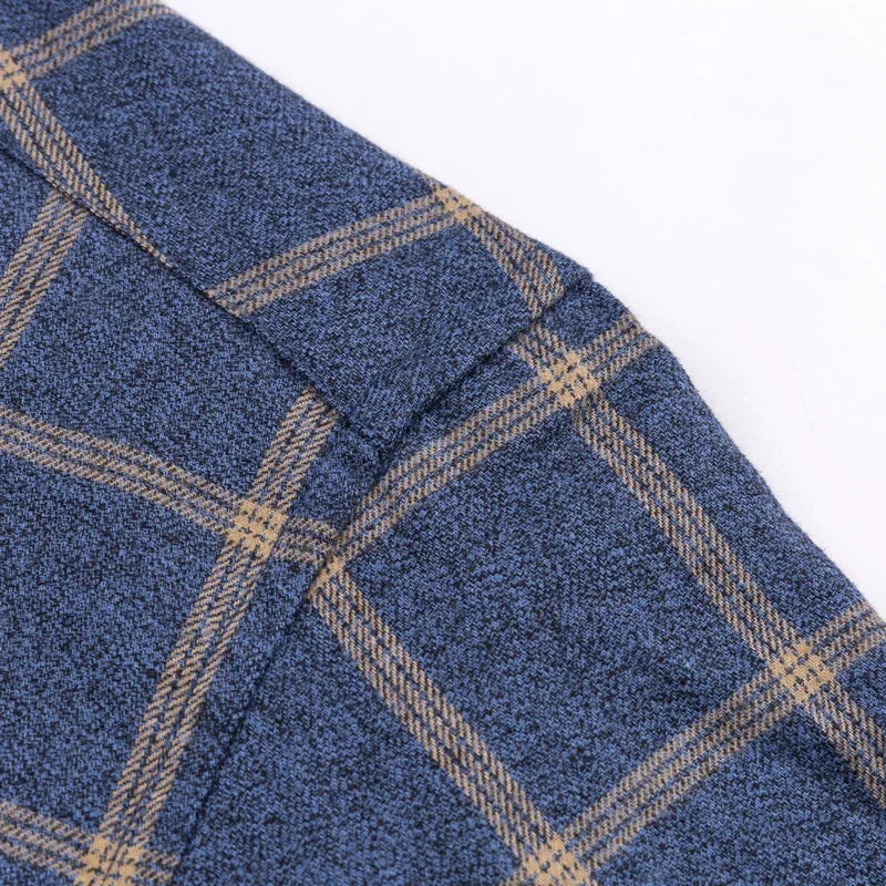 Men's Oversized Cotton Plaid Shirt