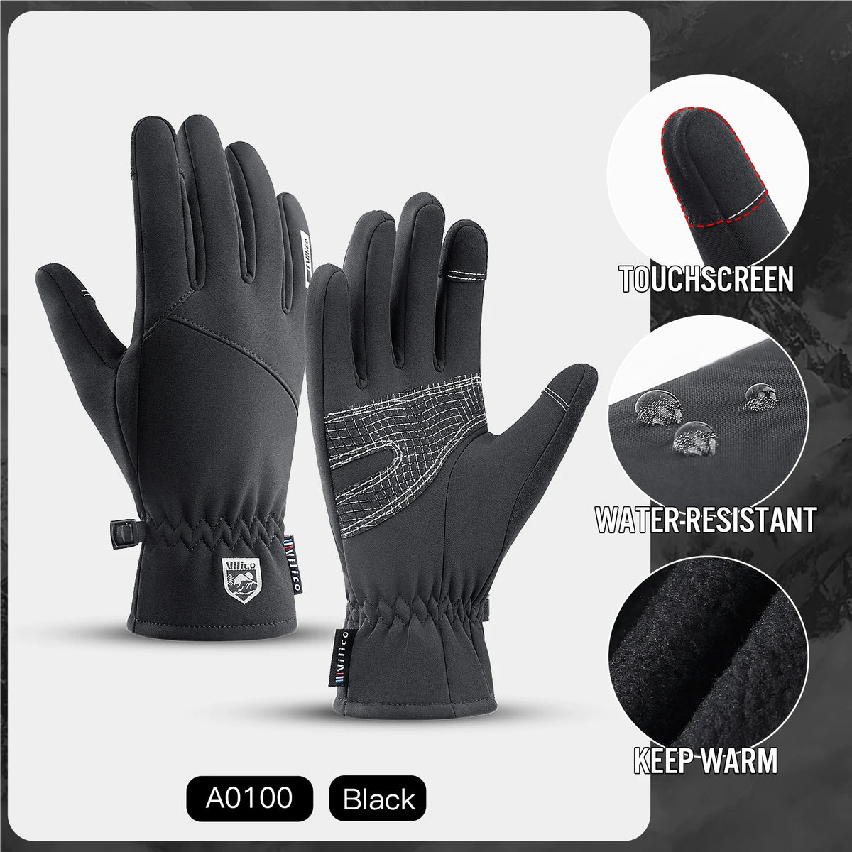 Waterproof Touchscreen Cycling Gloves