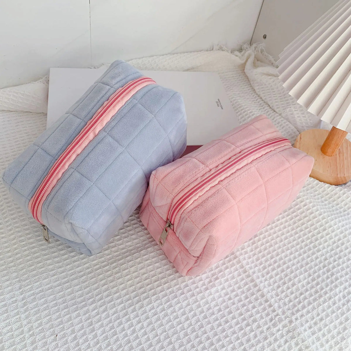 Plush Zipper Makeup Bag