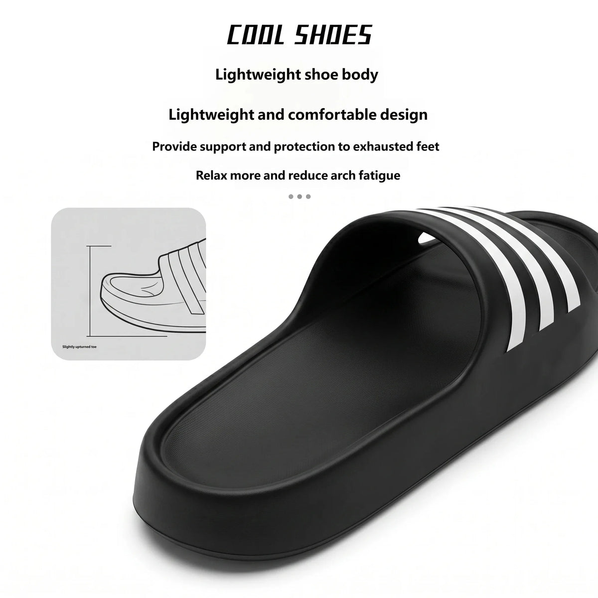 Men's Striped EVA Slides