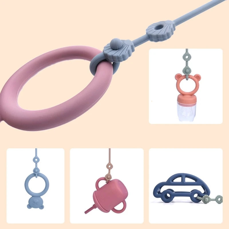 Silicone Pacifier & Cup Holder Strap