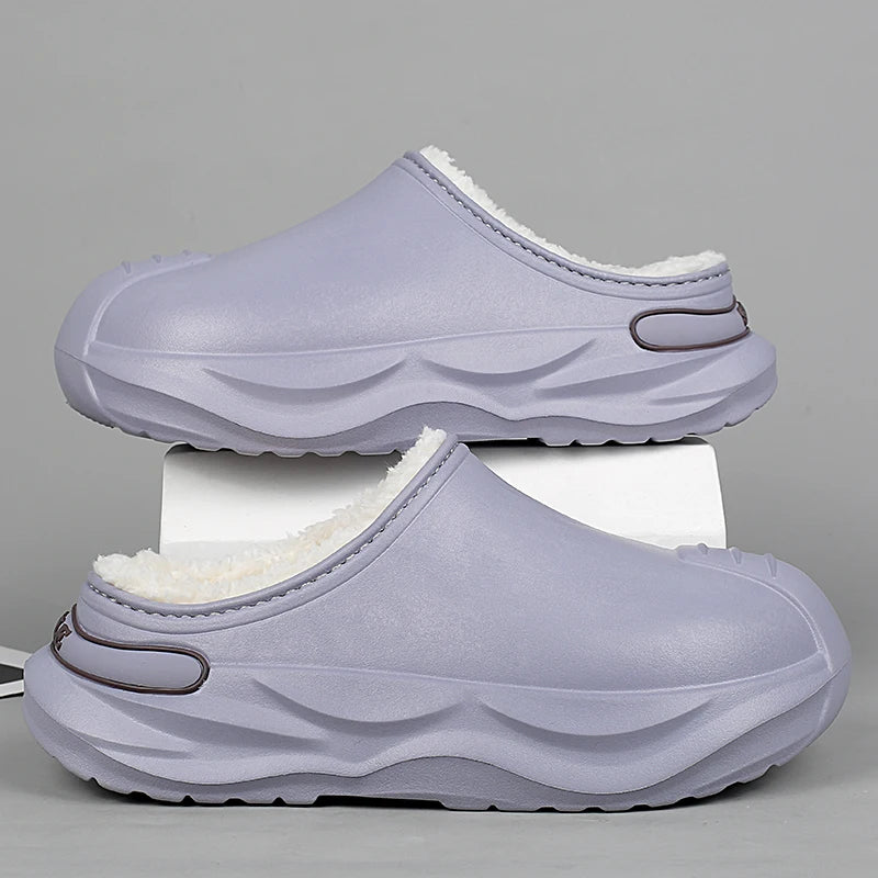 Men's Platform Plush Slippers
