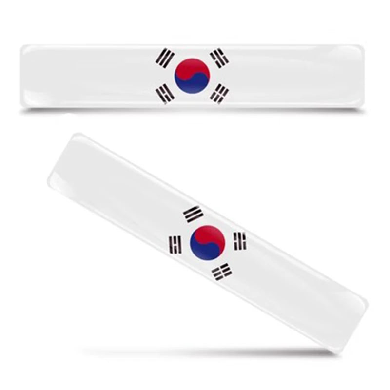 🌍 3D Reflective Flag Sticker