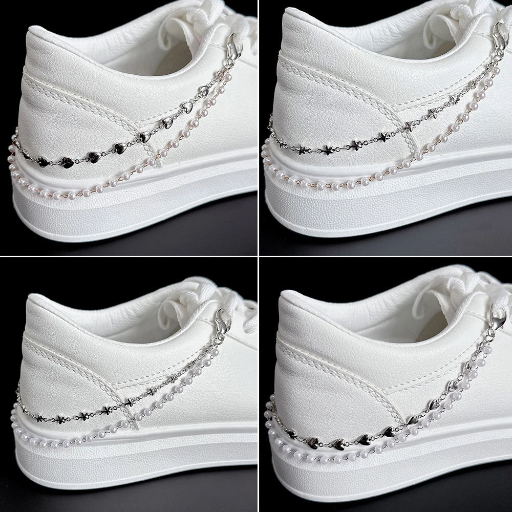 Heart & Star Shoe Chains