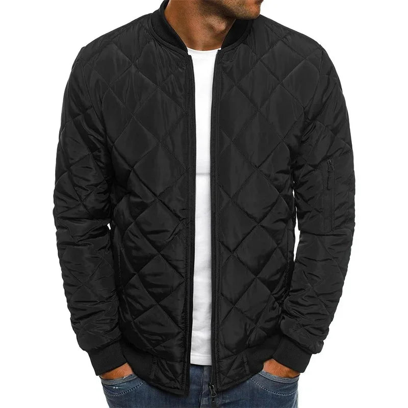 Men's Diamond Quilted Padded Jacket