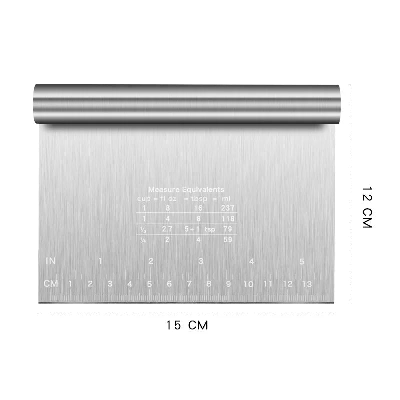 Stainless Steel Dough & Cake Scraper