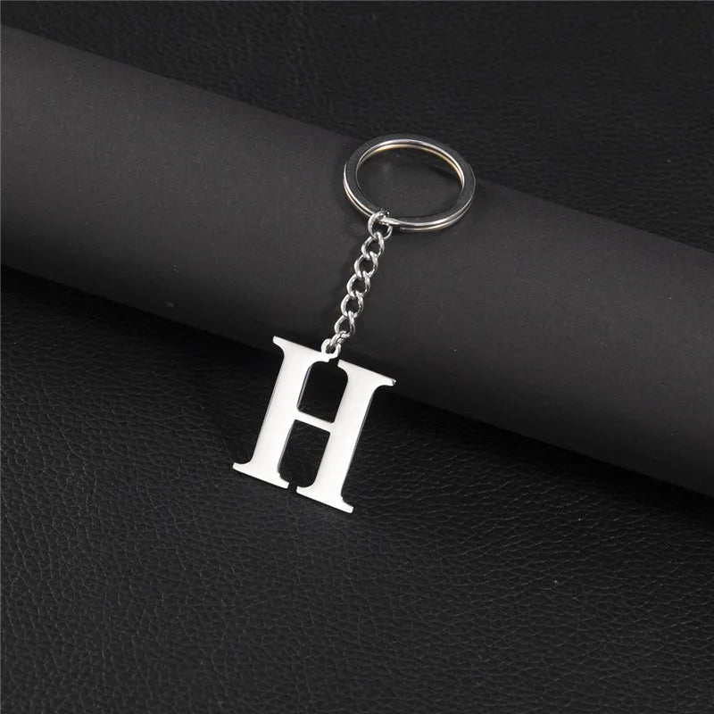 Initial Letter A–Z Keychain