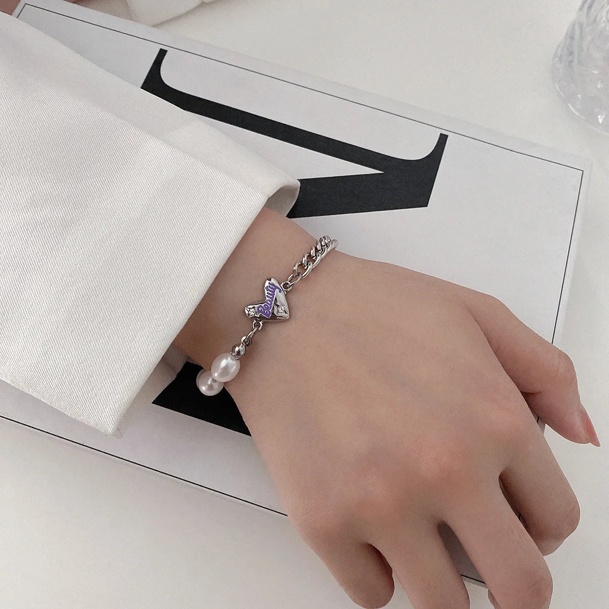 🌸 Zircon Flower Alloy Bracelet