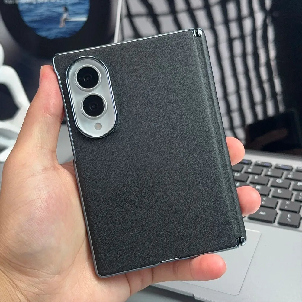 👔 Business Leather Fold Protection Case