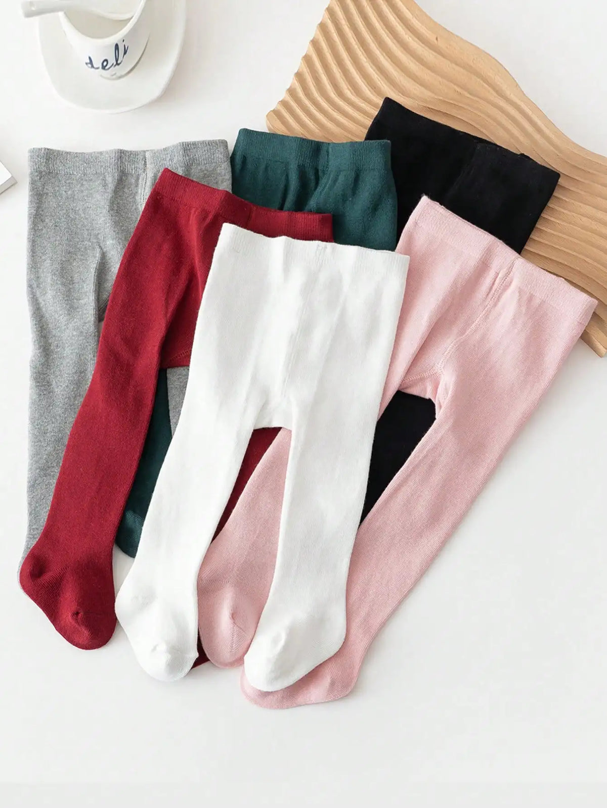 Baby Girl Solid Color Tights
