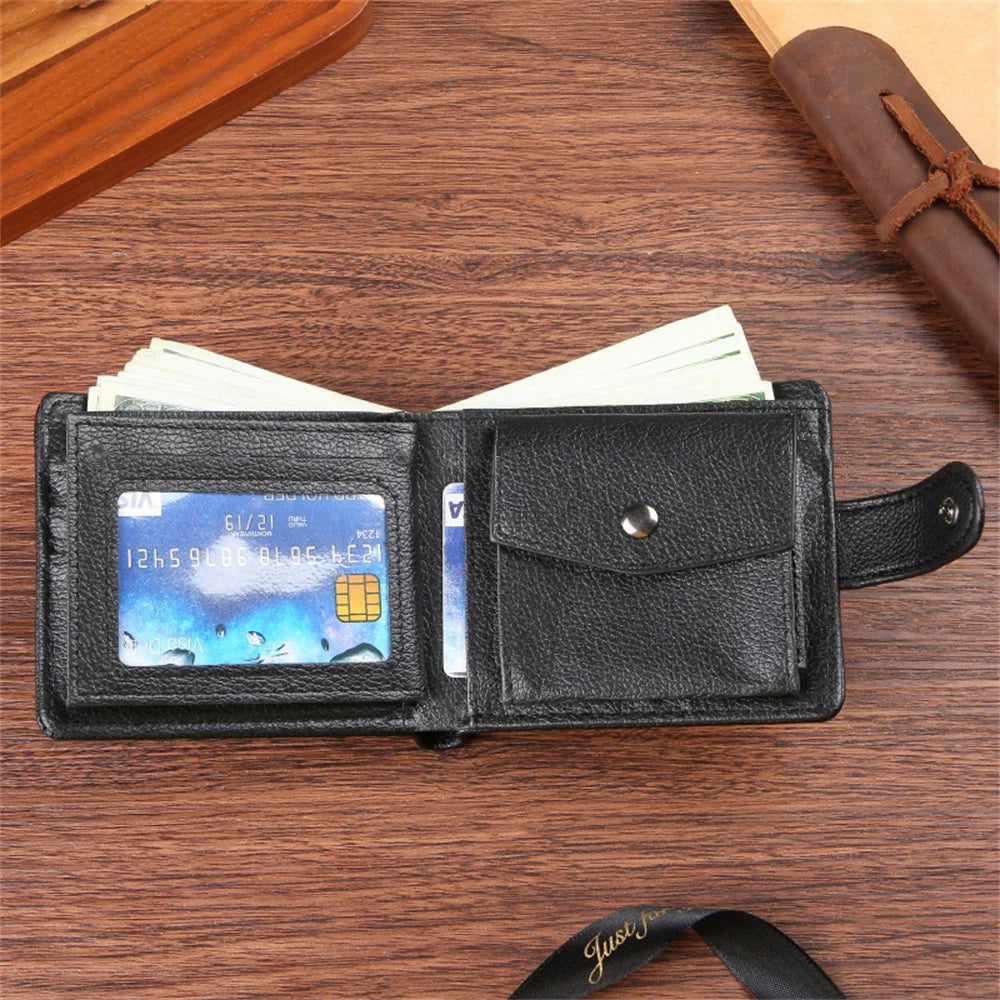Men's Vintage Leather Zip Wallet
