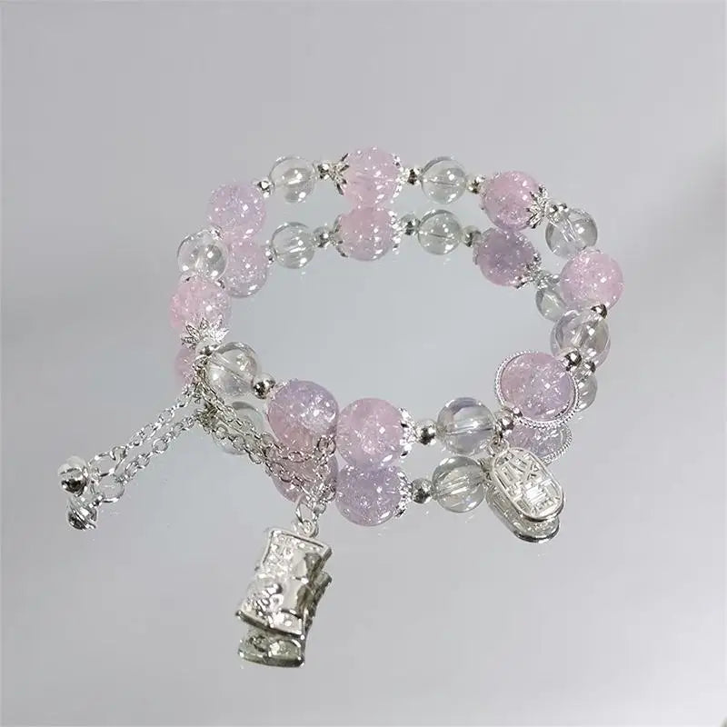 Lucky Bead Butterfly Charm Bracelet