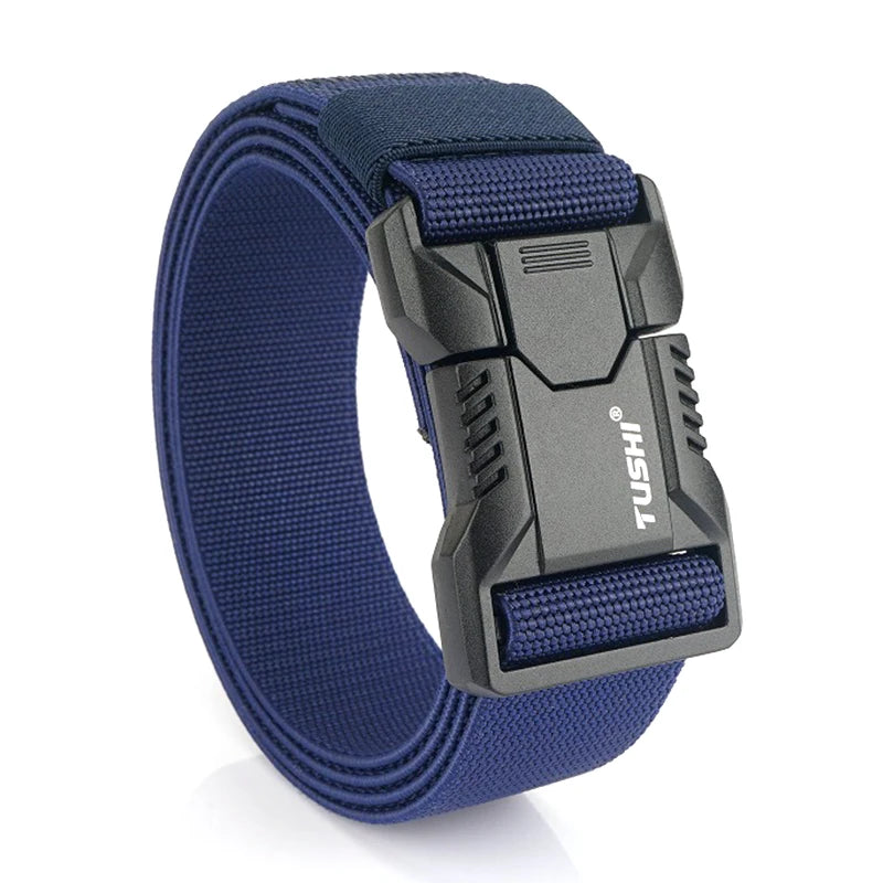 Tactical Elastic Belt with Quick Release Buckle