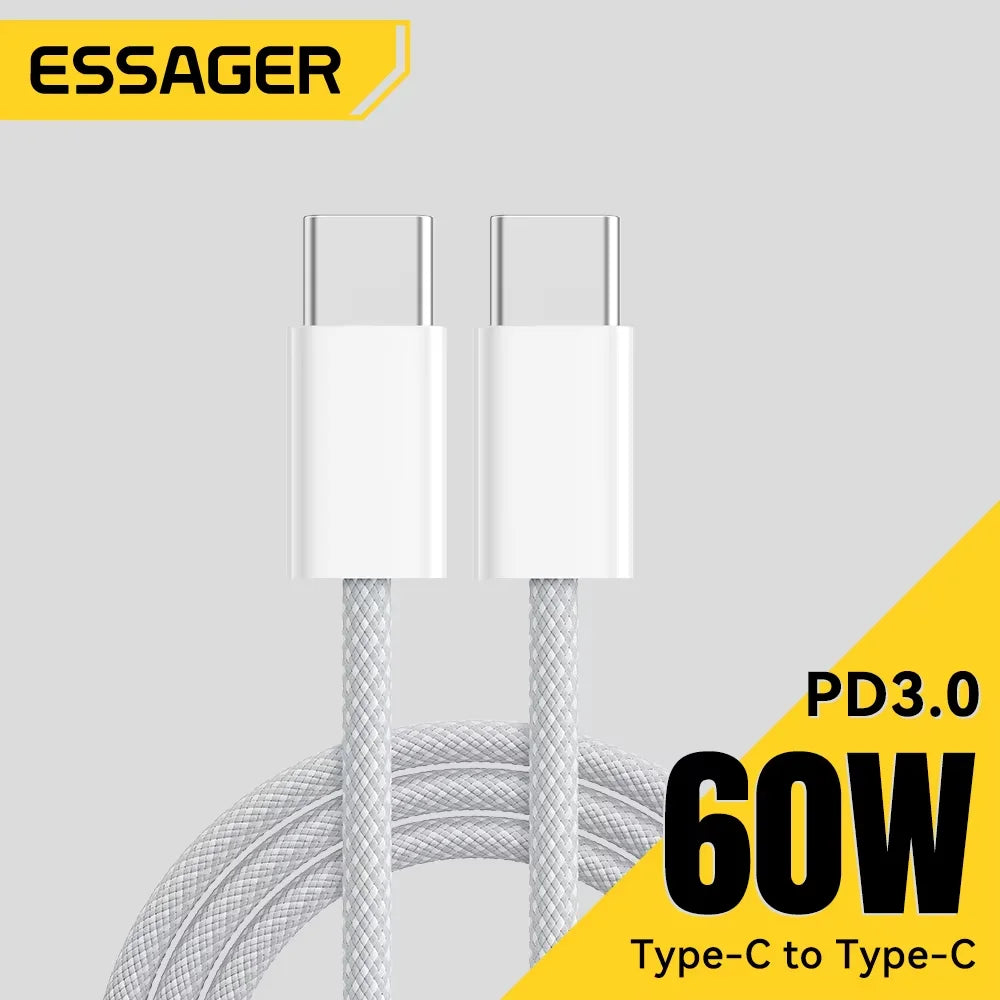 ⚡ Essager 60W USB-C Fast Charging Cable