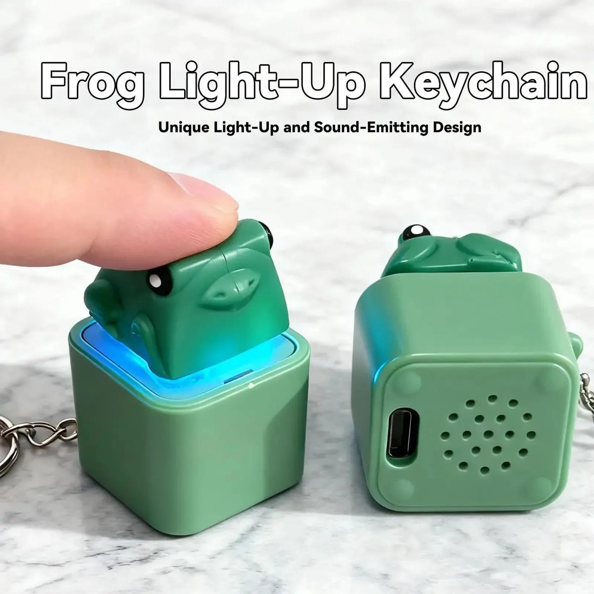 Croaking Frog Clicker Keychain