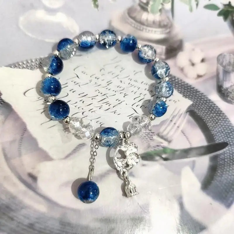 Lucky Bead Butterfly Charm Bracelet