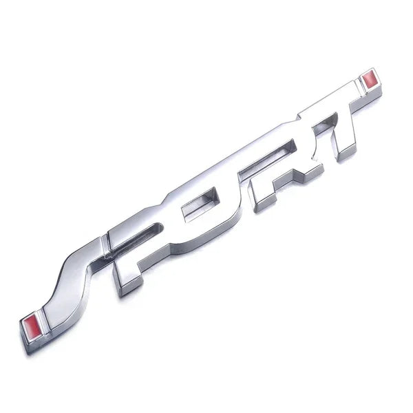 🏁 3D Metal Chrome Sport Logo Emblem Sticker