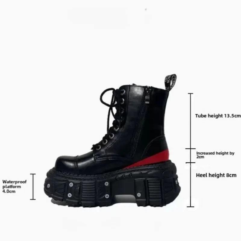 Men's Thick-Sole High-Top Boots