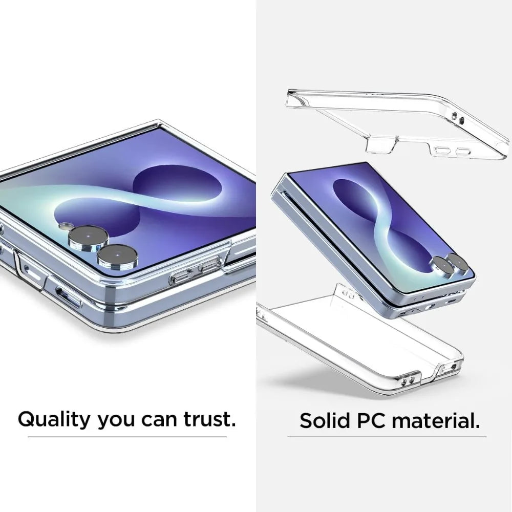 📱 Slim Transparent Z Flip Magnetic Case