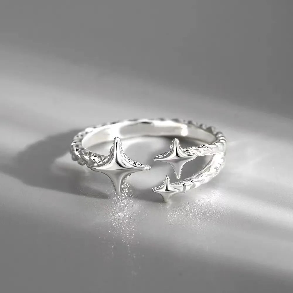 Crystal Crown Ring Set