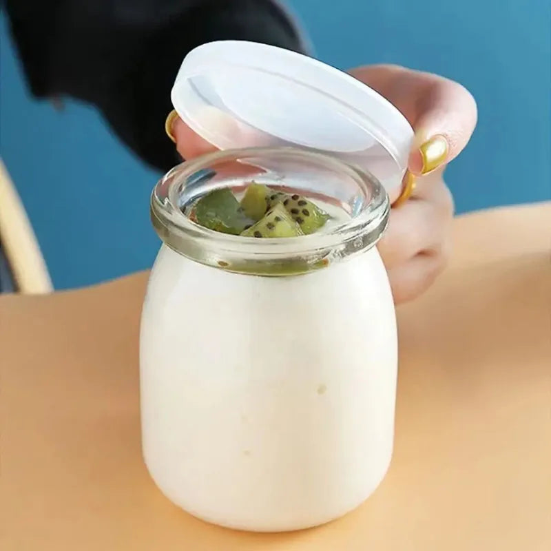 Pudding & Yogurt Jars with Lids 100ml