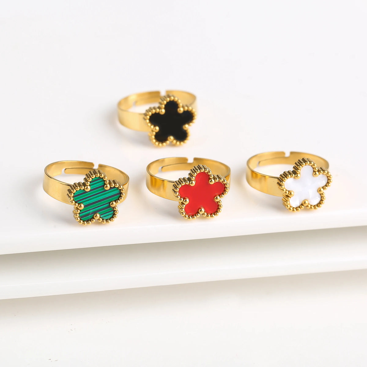 🍀 Lucky Clover Flower Jewelry Set