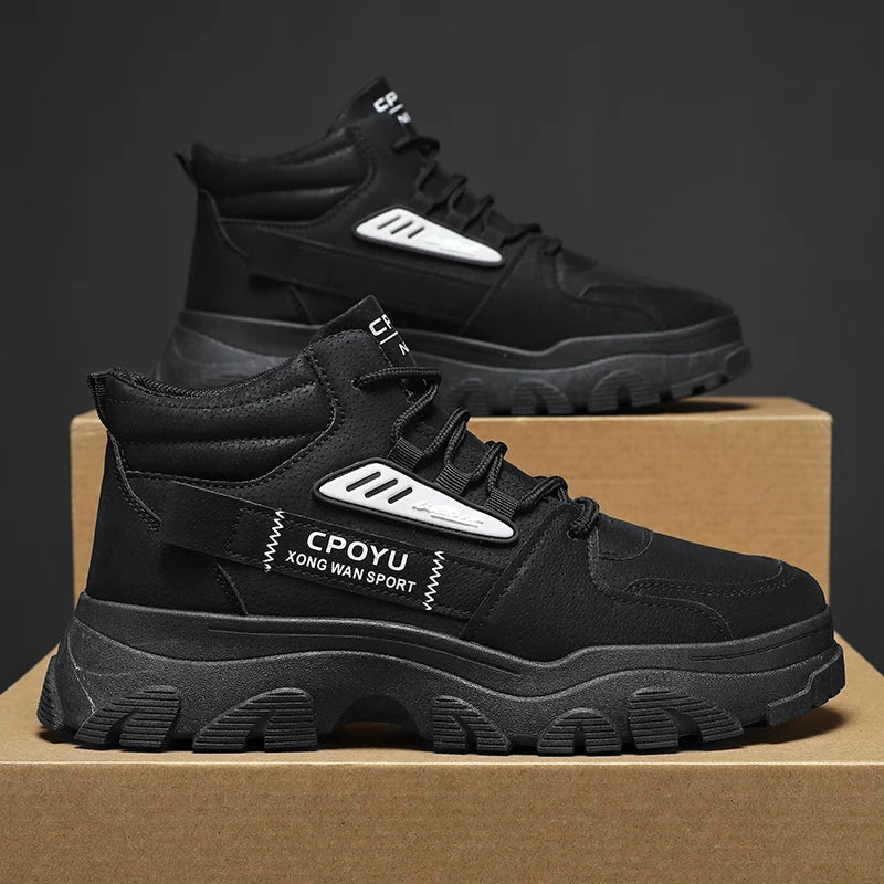 Men's Thick-Sole Short Boots