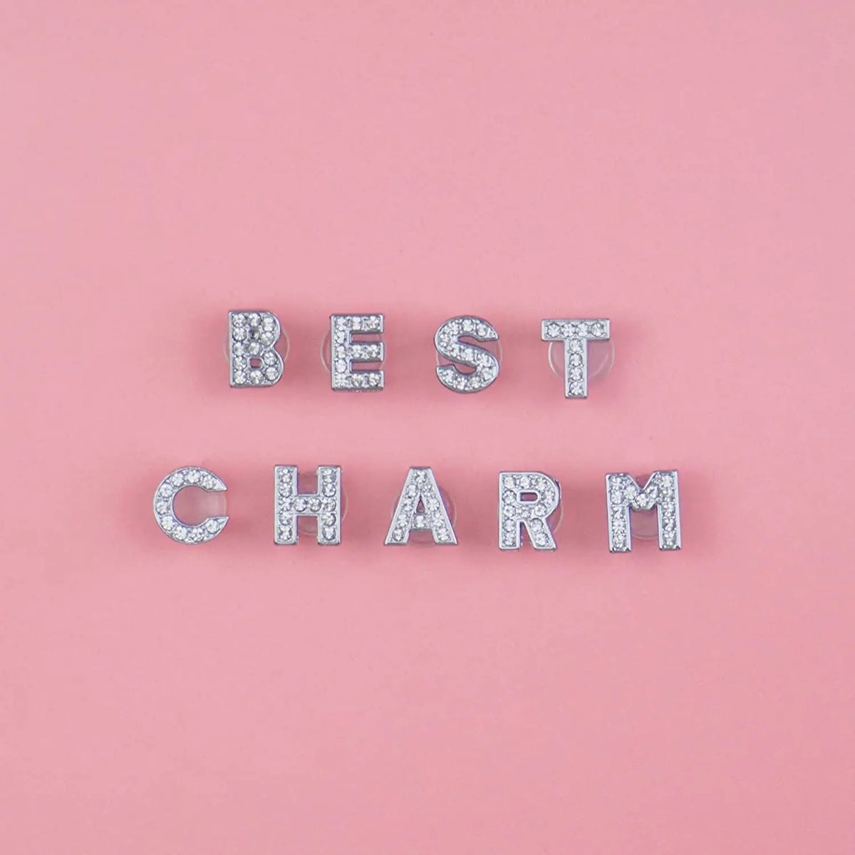 Rhinestone Letter Shoe Charms