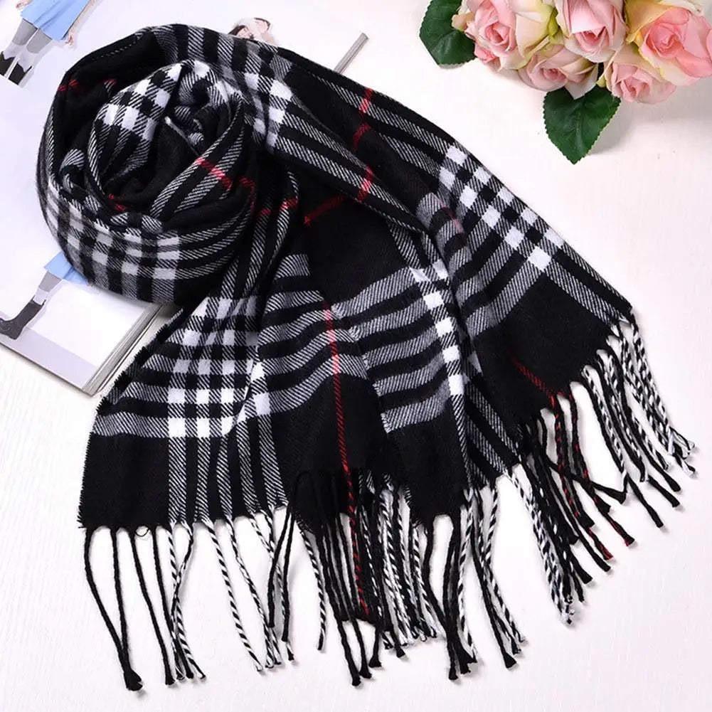 Faux Cashmere Knit Scarf