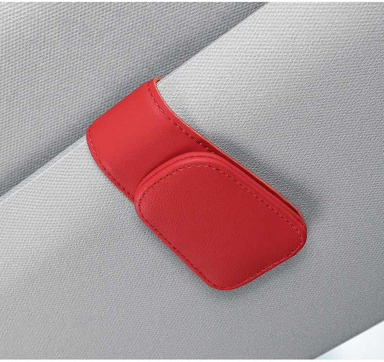🚗 Car Sun Visor Glasses & Card Clip