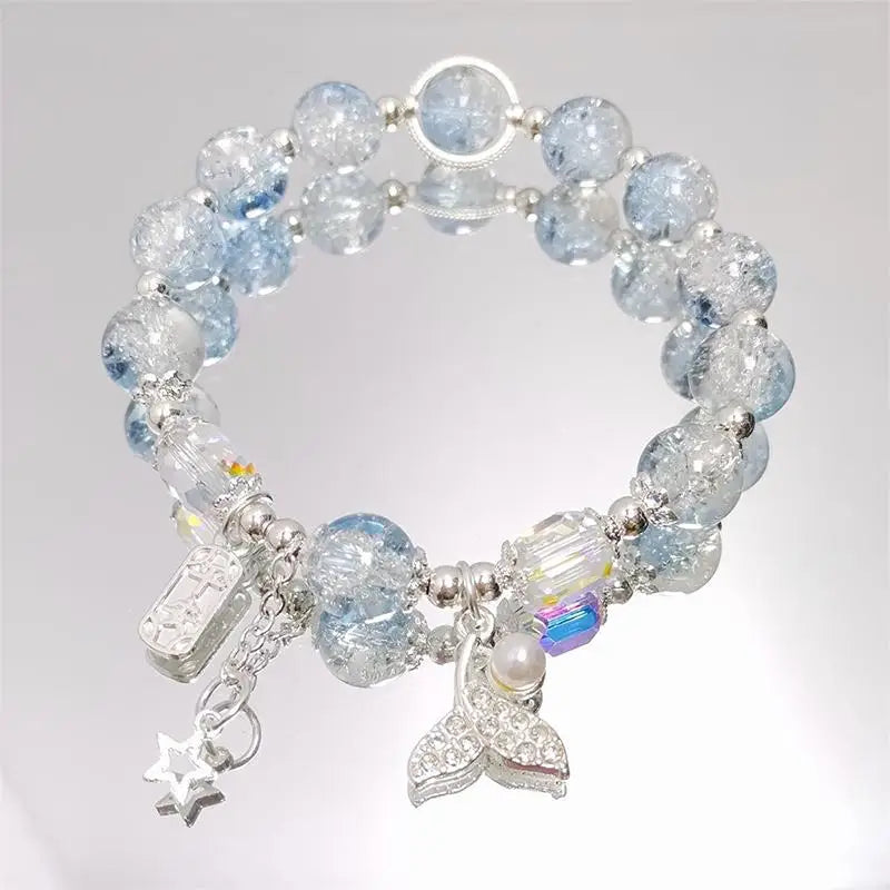 Lucky Bead Butterfly Charm Bracelet