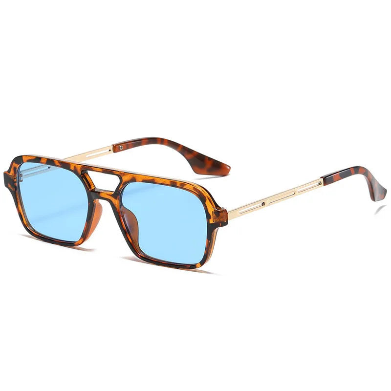 Retro Double Bridge Gradient Sunglasses