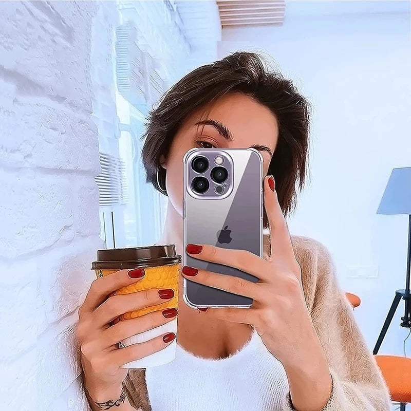 Clear Shockproof iPhone Case
