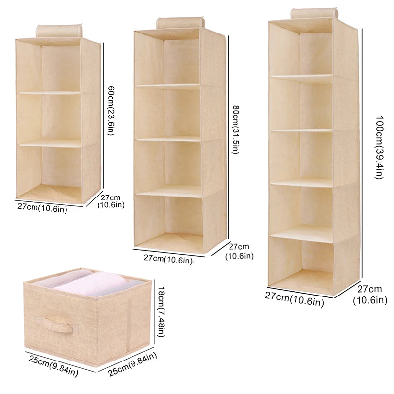 Hanging Wardrobe Drawer Organizer