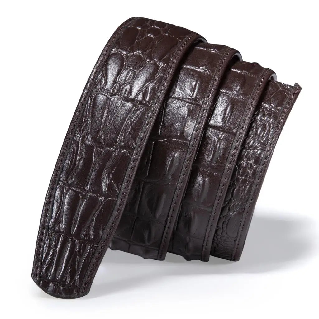 Colorful Crocodile Leather Belt Strap