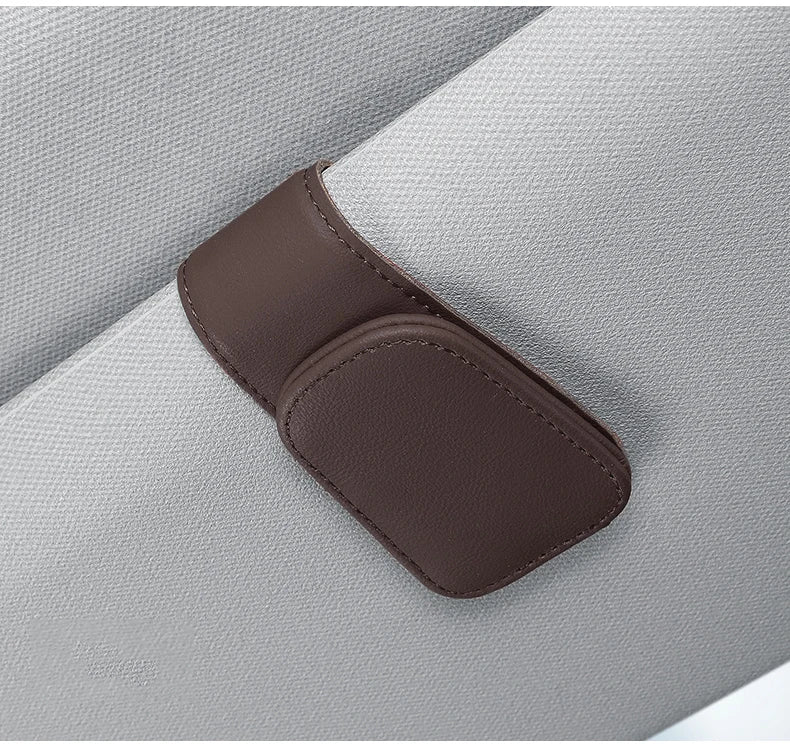 🚗 Car Sun Visor Glasses & Card Clip