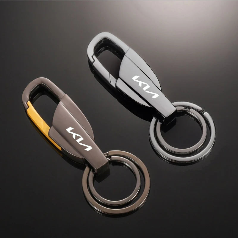🔑 Metal & Leather Car Keychain