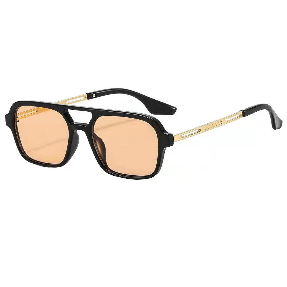 Retro Double Bridge Gradient Sunglasses