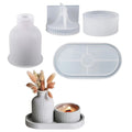 Silicone Tray, Vase & Jar Molds – 4 Pcs