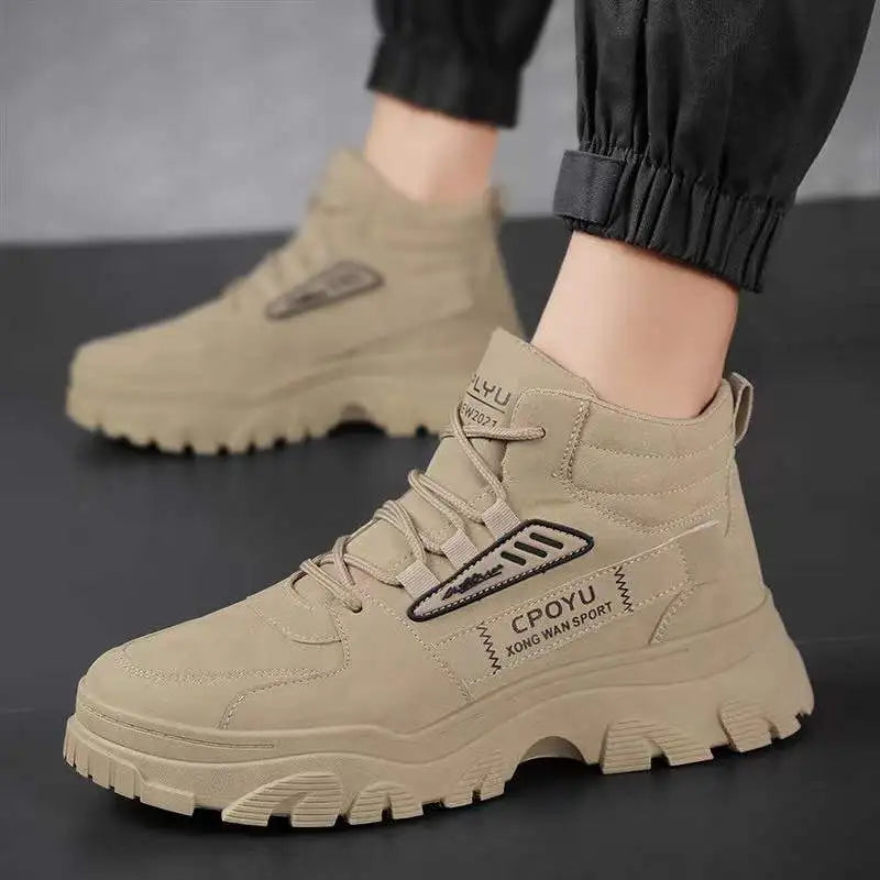 Men's Thick-Sole Short Boots