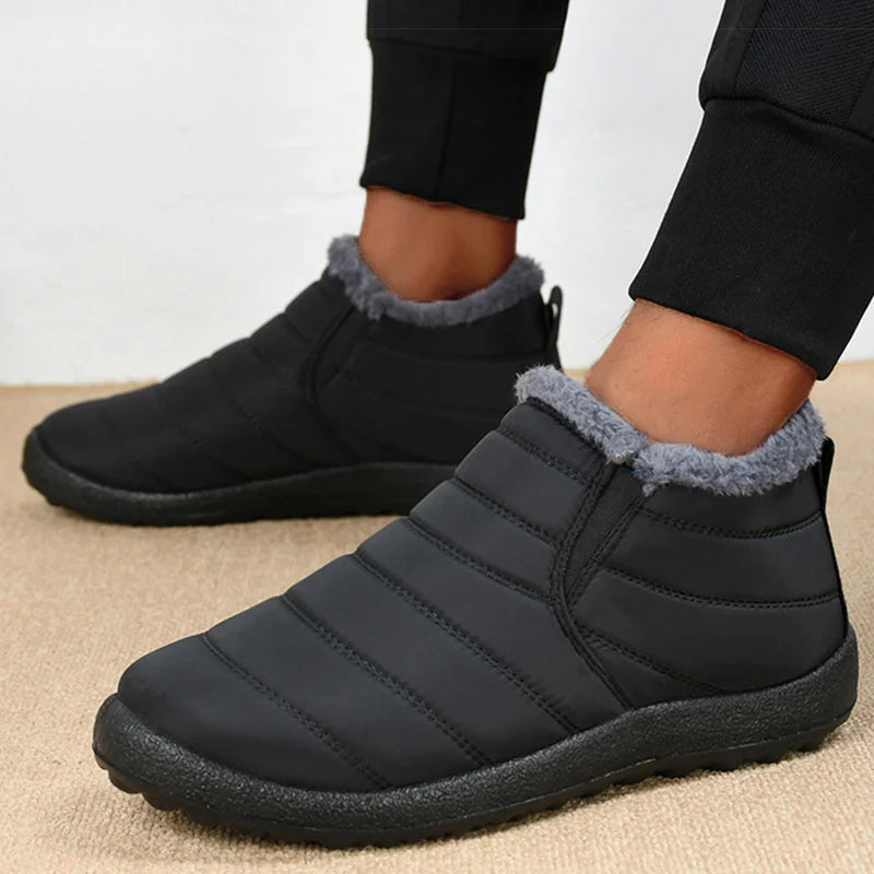 Men's Slip-On Fur-Lined Snow Boots