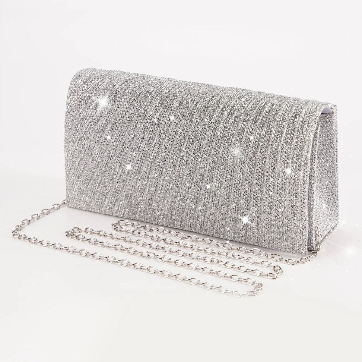 Glitter Envelope Clutch Bag