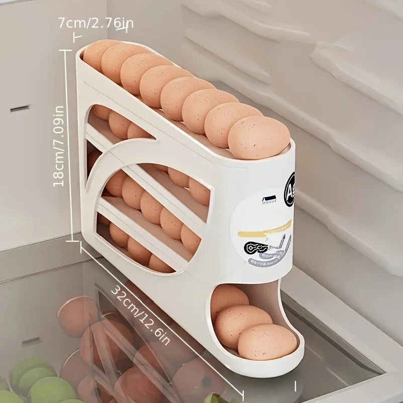 3-Tier Rolling Egg Organizer