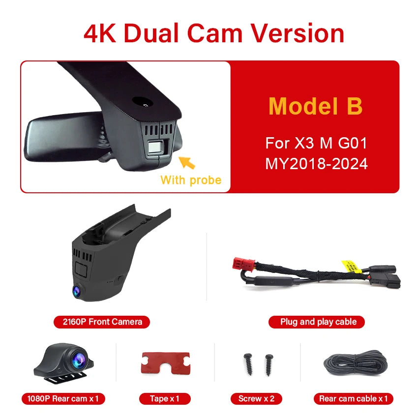 🚙 4K Dash Cam for BMW