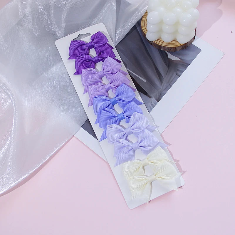 Girls Hair Bow Clips – 10 Pcs