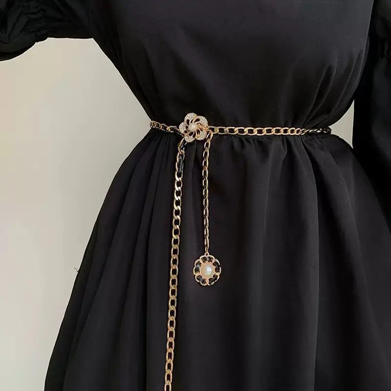 Gold Tassel Waist Chain Belt