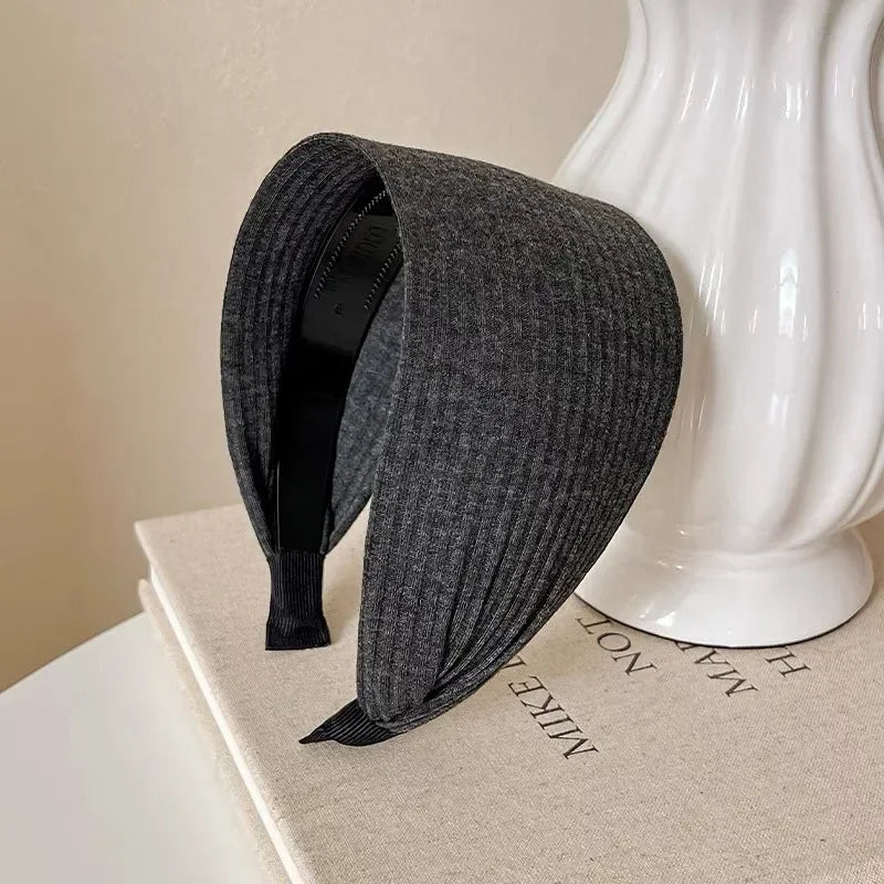 Wide Knit Cotton Headband